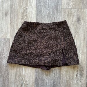 Amanda Uprichard x Revolve Cocoa Lace Dale Mini Skort Size XS